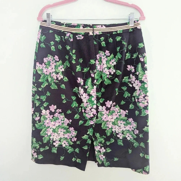 Talbots The Oprah Magazine Collection Hydrangea Pencil Skirt | Women Size 8 - Picture 4 of 10